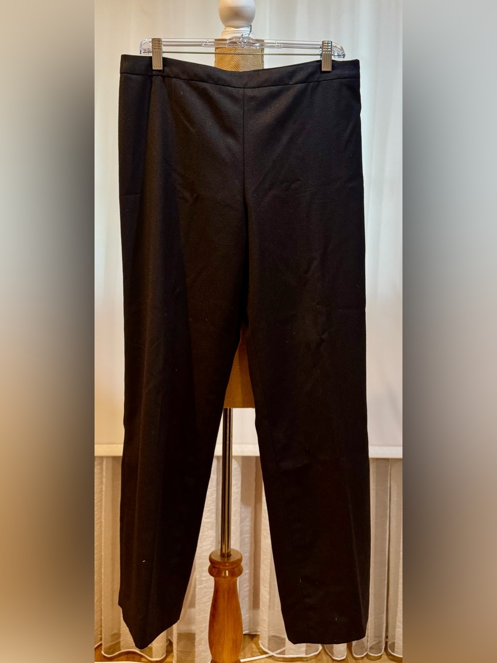 CHANEL Black Womens Dress Trousers, fully lined, elegant style, size 46